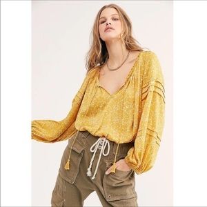 NWT Free People All Tucks Bodysuit